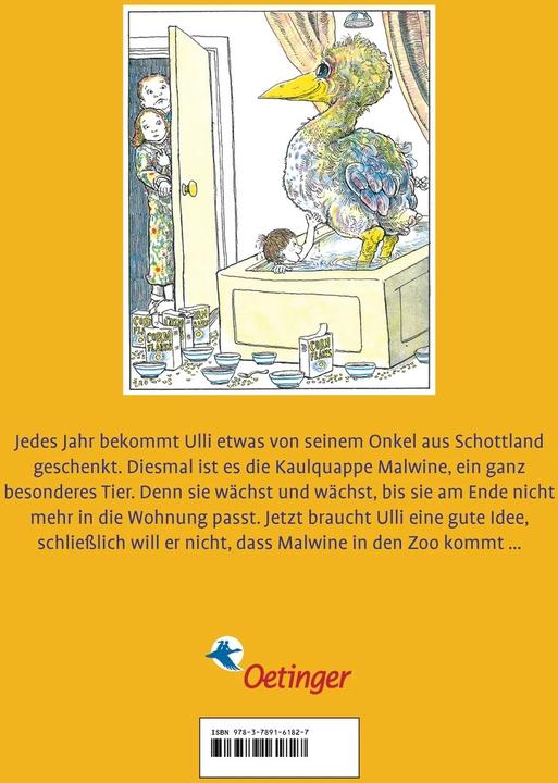 Produktbild Malwine in der Badewanne (Deutsch, Steven Kellogg, 1979)
