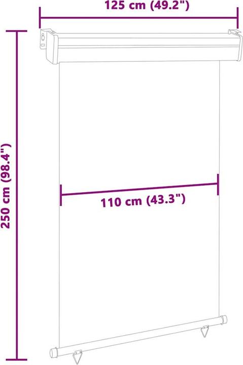 Actual product image vidaXL Jerges (1.20 m)