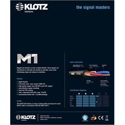 Thumbnail - Klotz M1FP1K0750, Audio Kabel