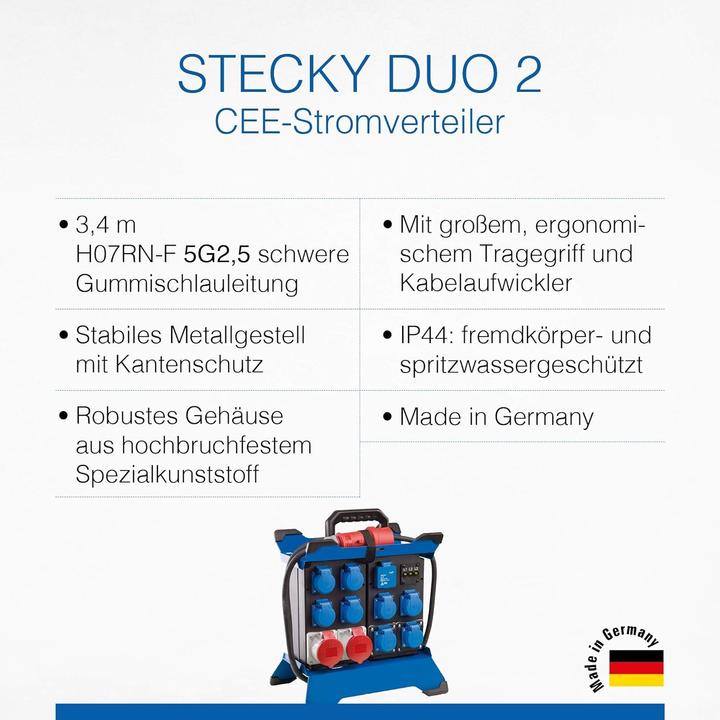 Actual product image As - Schwabe Mobile CEE power distributor (8x, CEE 7/3)