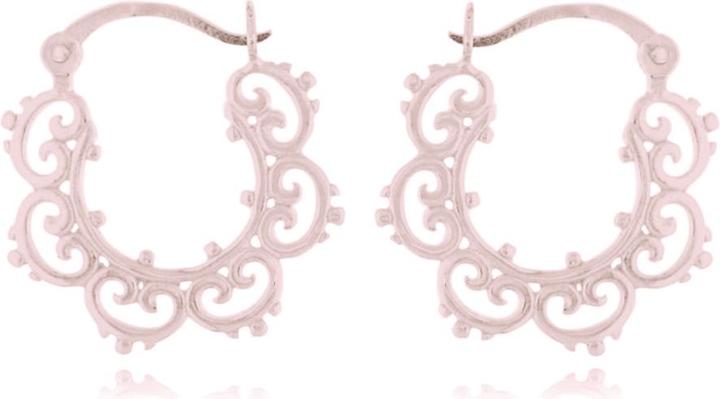 Immagine prodotto Leyda Orecchini a cerchio orientali (Argento 925, placcato oro 750 / 18)