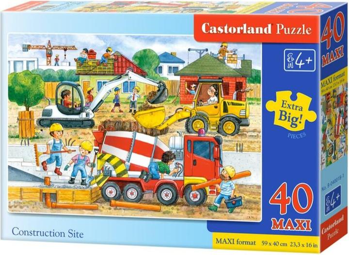 Image du produit Castorland Construction Site,Puzzle 40 pièces maxi (40 pièces)