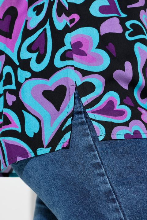 Image du produit Angel of Style Tunique motif coeurs, col tunisien et manches longues (58)