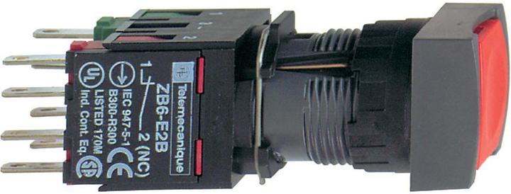 Actual product image Schneider Electric Pushbutton, red Ř 16, flat, o. XB6CA45B