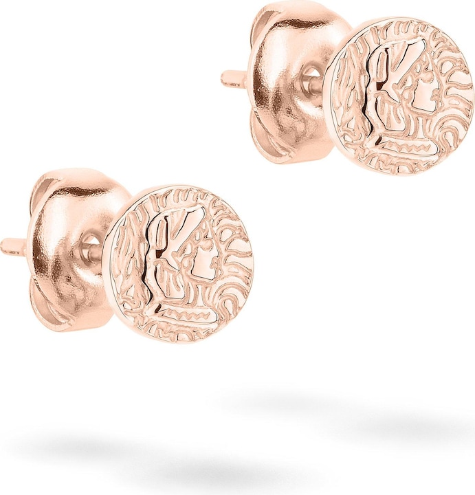 Tamaris Fashionable bronze stud earrings Coins TJ-0446-E-08 (Edelstahl)