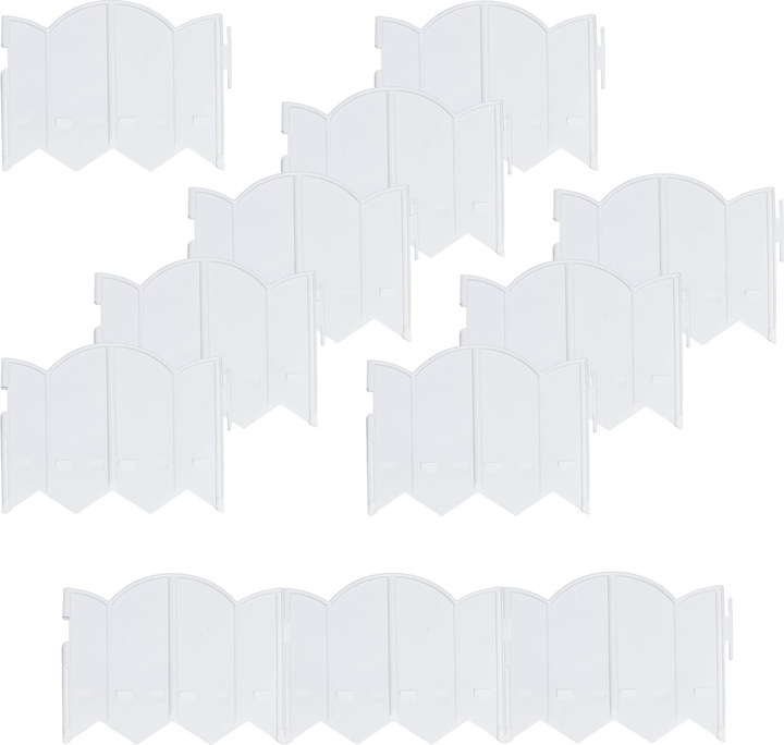 HTI-Living Beeteinfassung 1000 cm Zierzaun Cloud mit Beleuchtung (1008 cm)