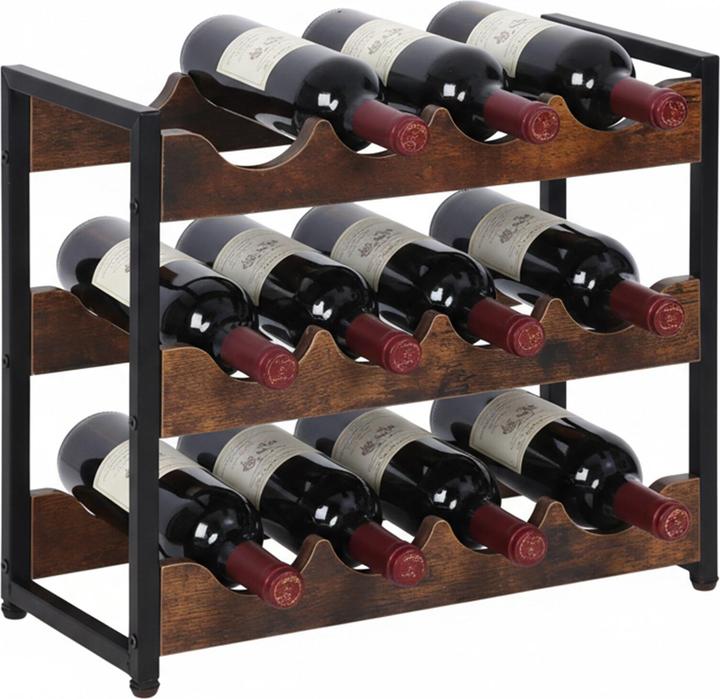 Actual product image Relaxdays winerack (12 bottles, 44.50 x 20 x 38 cm)