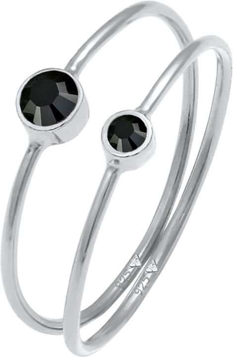 Image du produit Elli Set de bagues, bague solitaire (56, Argent 925)