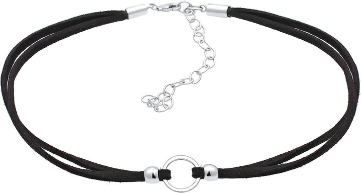Image du produit Elli Choker, cercle, cuir (Similicuir, Argent sterling 925, Pas de pierre, 32 cm)