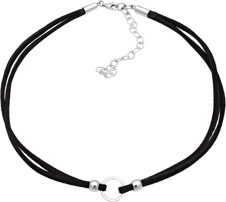 Image du produit Elli Choker, cercle, cuir (Similicuir, Argent sterling 925, Pas de pierre, 32 cm)