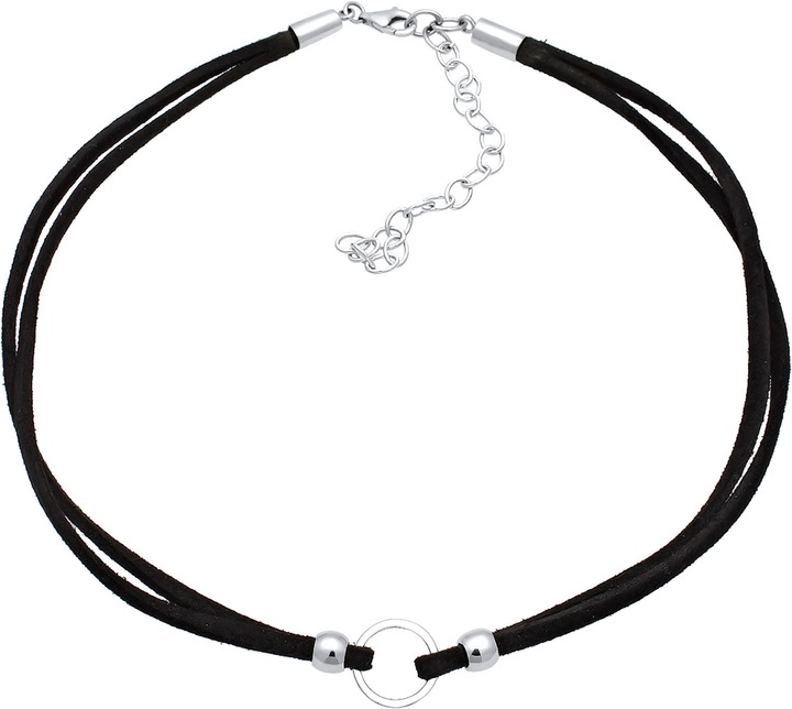 Produktbild Elli Choker, Kreis, Leder (Kunstleder, 925er Sterling Silber, Keine Stein, 32 cm)