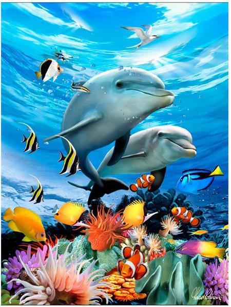 Actual product image LiveLife 3D 3D magnet Beneath the Waves 9x7cm (1x)
