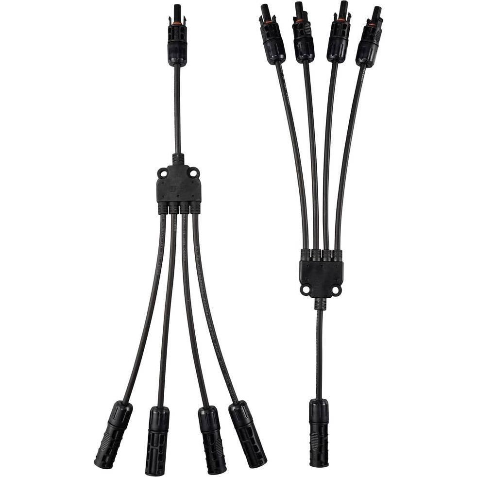 Thumbnail - Sygonix, Zubehör Solarenergie, SY-6407994 Solaranlagen Anschluss Adapterkabel Schwarz 46.5 cm (Solarkabel)