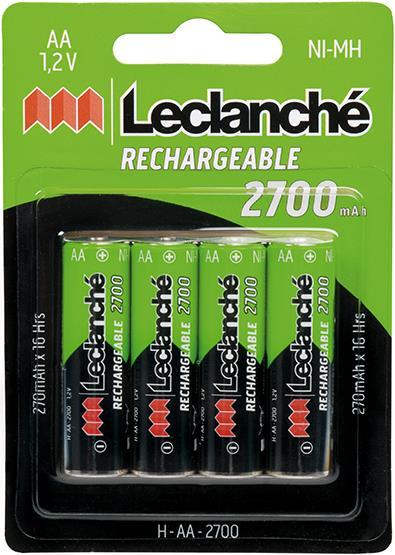 Produktbild Leclanché Batterie RC6 Blister 4Stk. AA 1,2 V, wiederaufladbar 2700mAh
