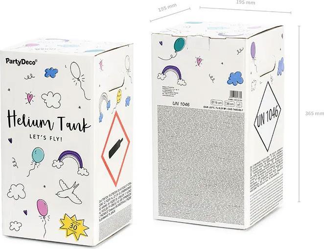 Produktbild Partydeco Einweg Helium-Flasche