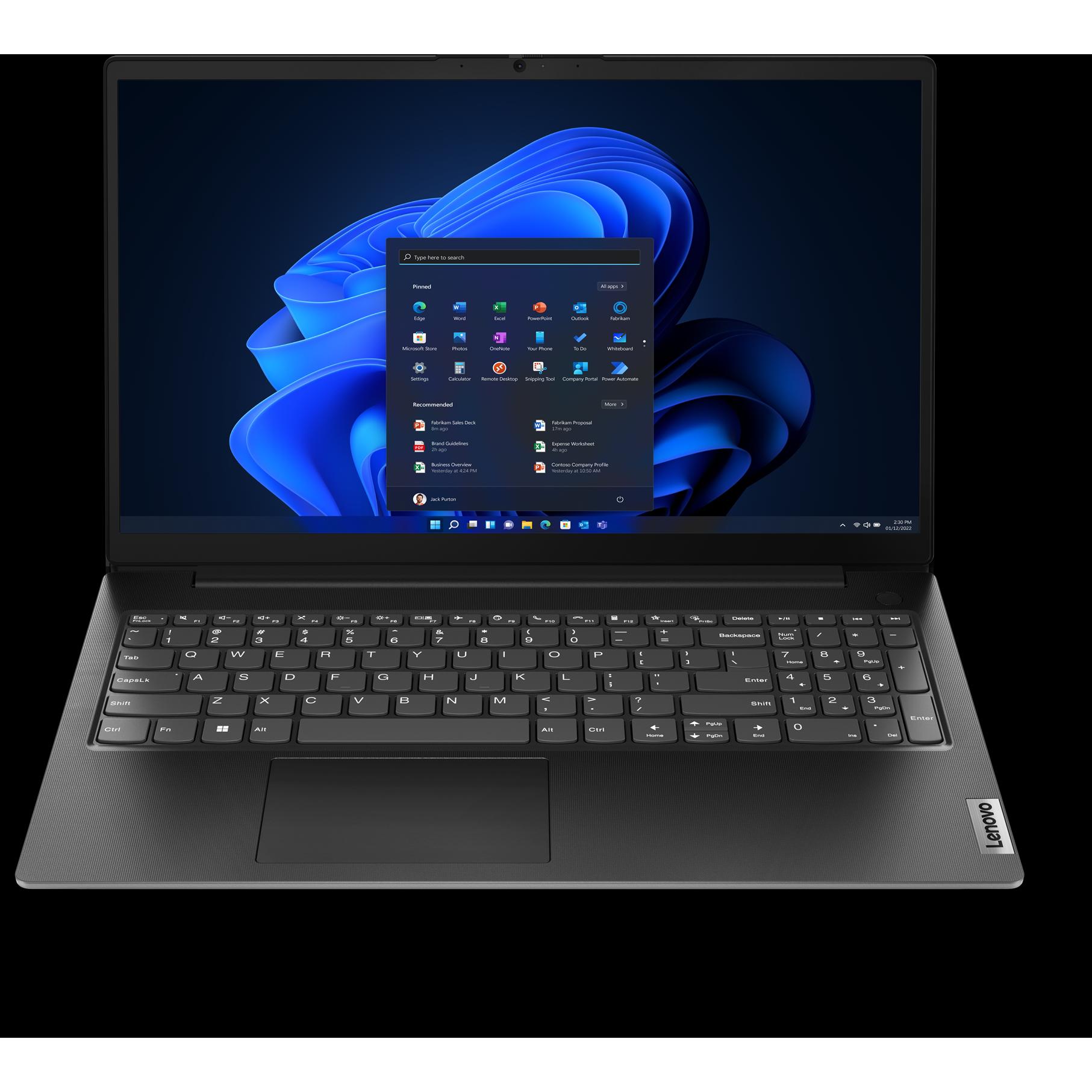 Lenovo V15 Gen 4 (15.60", AMD Ryzen 5 7520U, 8 GB, 256 GB, DE), Notebook, Schwarz
