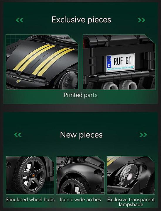 Image du produit Cada RUF GT 1:10 schwarz Bricks