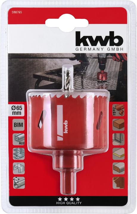 Produktbild kwb HSS BIM Lochsäge 65 mm (65 Millimeter)