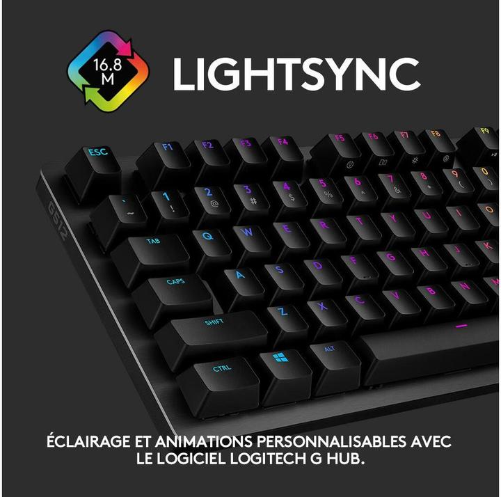Image du produit Logitech G G512 (Suisse (QWERTZ), Filaire)