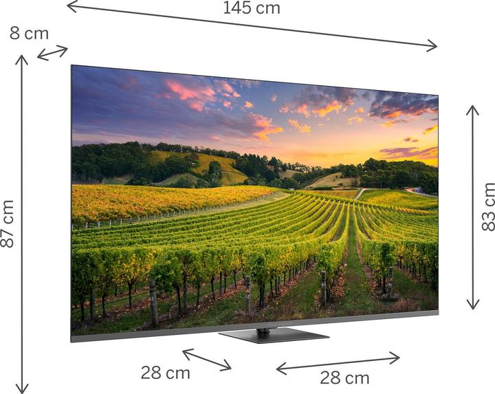 Actual product image Thomson TV 65 UHD SMART 4K QLE T2/C2S2 GOOGLE TV PIEDE (65", QLED, 4K)