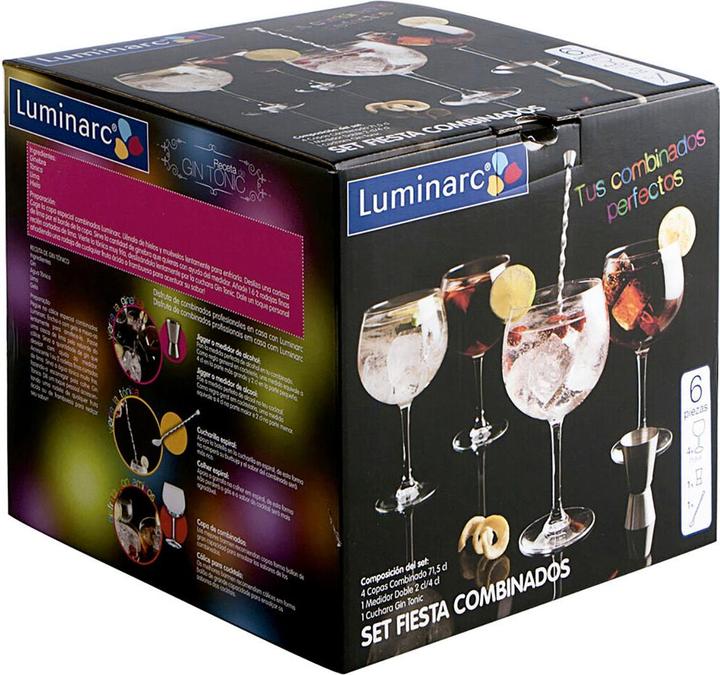Productafbeelding Luminarc Cocktail-Set Bunt Glas 6 Stücke (6x)