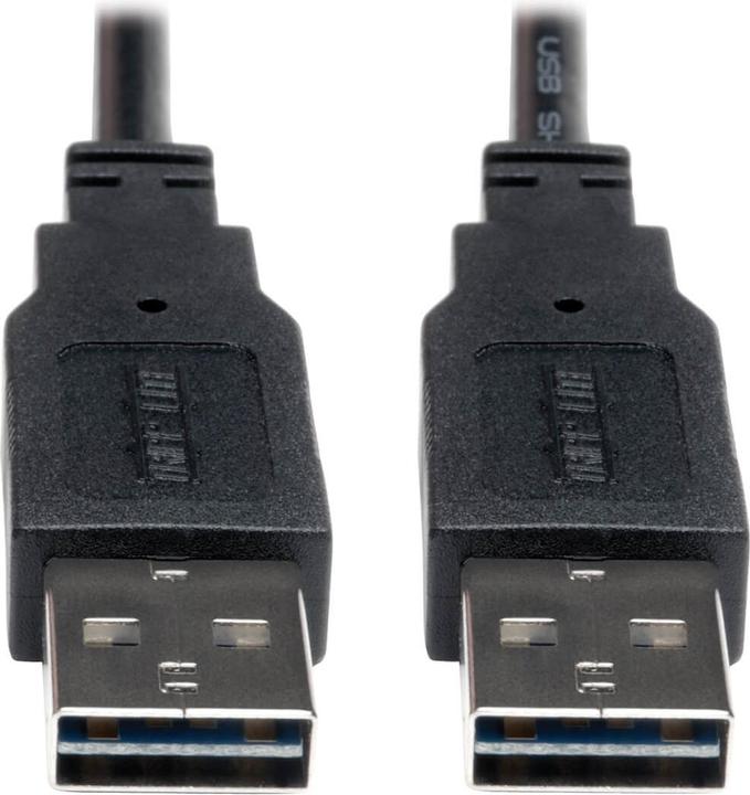 Actual product image Eaton TRIPPLITE Universal Reversible USB 2.0 Cable Reversible A to Reversible A M/M 6ft. 1,83m (1.83 m, USB 2.0)
