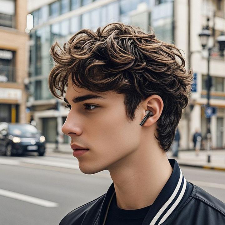 Actual product image Hoco Wireless headphones wireless earphones bluetooth TWS EQ15 black (6 h)