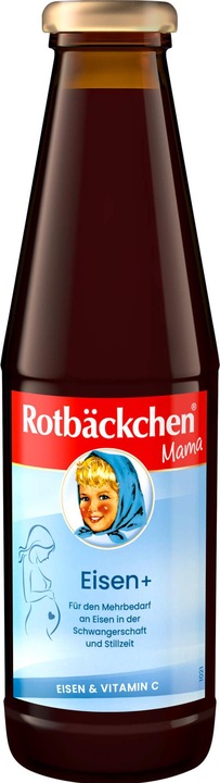 Actual product image Rabenhorst Red cheeks mom + iron, 450 ml (1 Piece, 813 g)