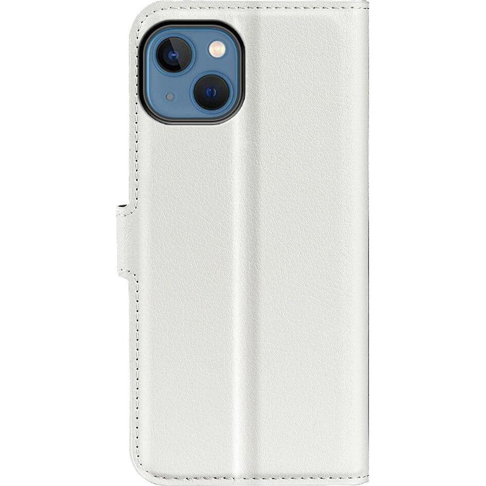 Thumbnail - Cover-Discount iPhone 14 Plus - Leder Etui Hülle weiss (Apple iPhone 14 Plus), Smartphone Hülle, Weiss