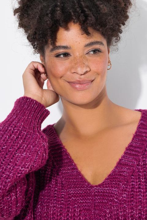 Image du produit Janet & Joyce Pullover, oversized, V-Ausschnitt (54)