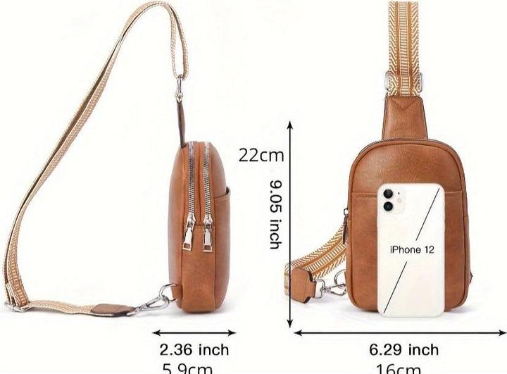 Immagine prodotto Only-Bags.Store Mini borsa a tracolla in pelle PU, borsa a tracolla in stile retrò, borsa portacellulare alla moda
