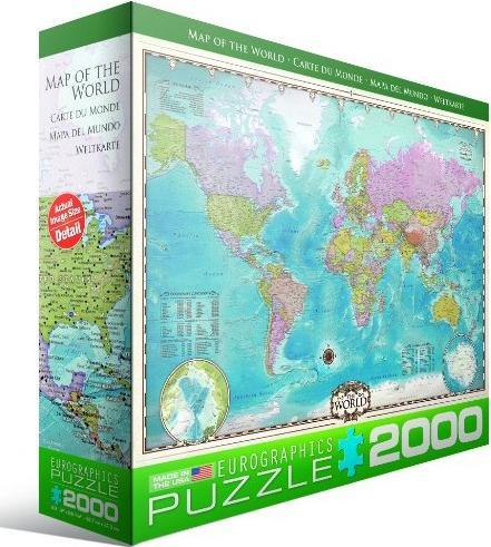 Produktbild Eurographics Map of the World (2000 Teile)