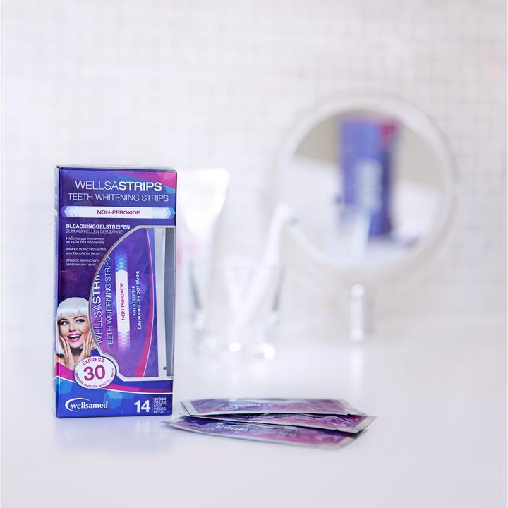 Actual product image Wellsamed Wellsastrips teeth whitening (Bleaching Strips)