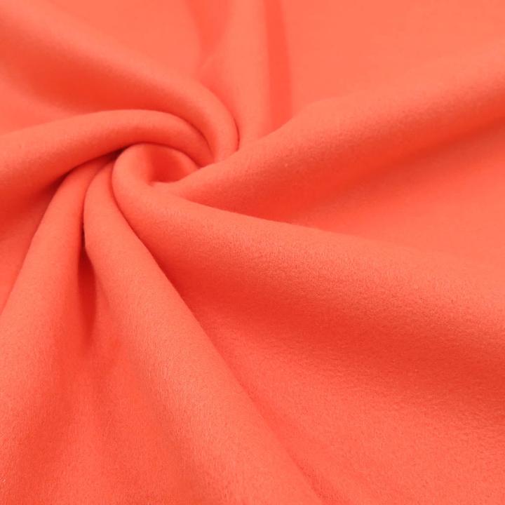 Actual product image Stoffrestposten Premium Fleece - Apricot - Minimum quantity: 1 metre