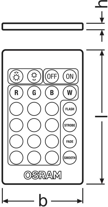 Image du produit Osram Lampes Led Retrofit Rgbw avec télécommande (E14, 25 W, 250 lm, 1 x, G)