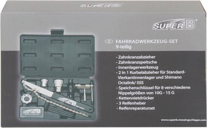 Immagine prodotto Super B Fahrradwerkzeugkoffer (8 pezzi)
