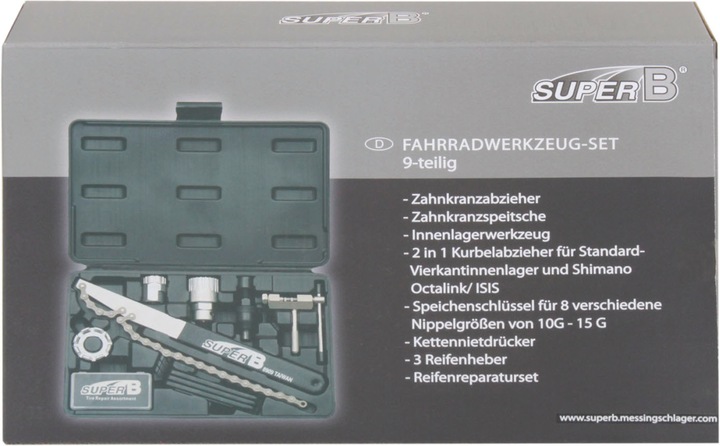 Produktbild Super B Fahrradwerkzeugkoffer (8 Teile)