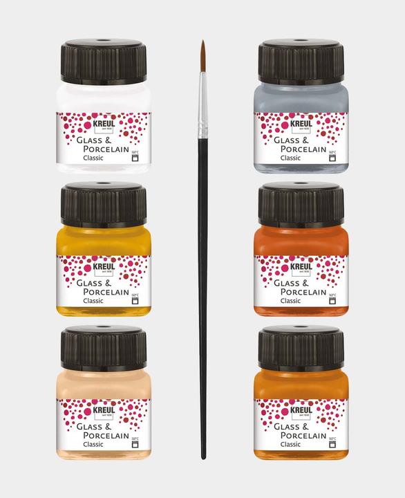 Immagine prodotto Kreul Vetro e porcellana (Argento metallizzato, Oro Metallico, Rame metallico, Bronzo metallizzato oro, 120 ml)