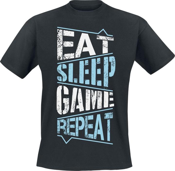 Produktbild Gaming-Sprüche Eat Sleep Game Repeat (L)