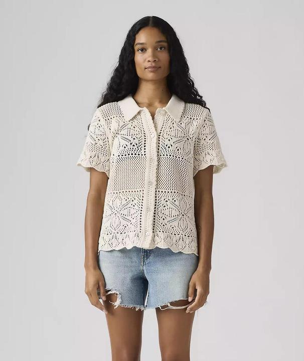 Actual product image Levis Gehäkelte Bluse mit kurzen Ärmeln (L)