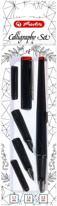 Herlitz Kalligrafie-Set (Schwarz, 5 x)