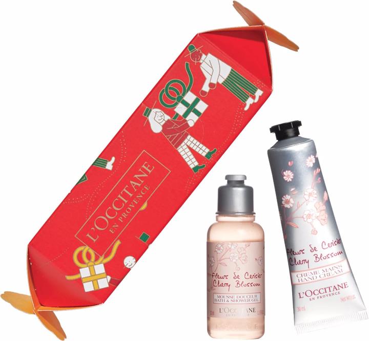 Actual product image L'Occitane Christmas 2021 Crack Fleurs Cerisier (Body care set)