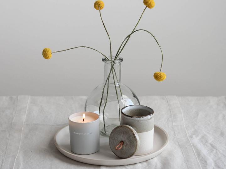 Actual product image Esmée Stone Cannister (7.5 x 7.5 x 10.5 cm)