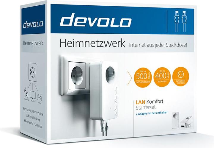 Image du produit Devolo Kit de démarrage Comfort LAN (500 Mbit/s)