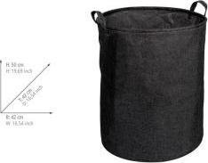 Actual product image Wenko Laundry bin Judy black (69 l)