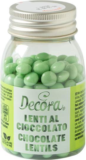 Actual product image Decora Lentilles en chocolat - Vert clair (80 pcs.)