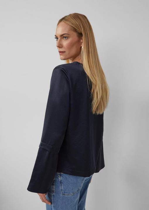 Immagine prodotto S.Oliver Bluse Satinbluse mit Volantärmeln und Bindedetail (32)