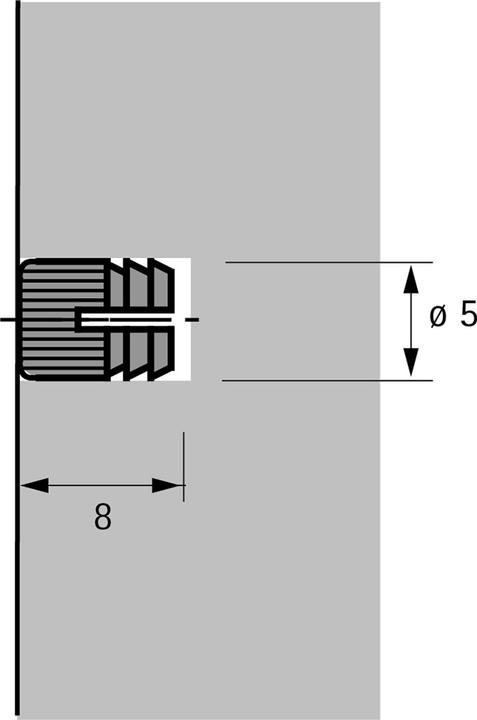 Actual product image Hettich Expanding sleeve (1 pcs.)