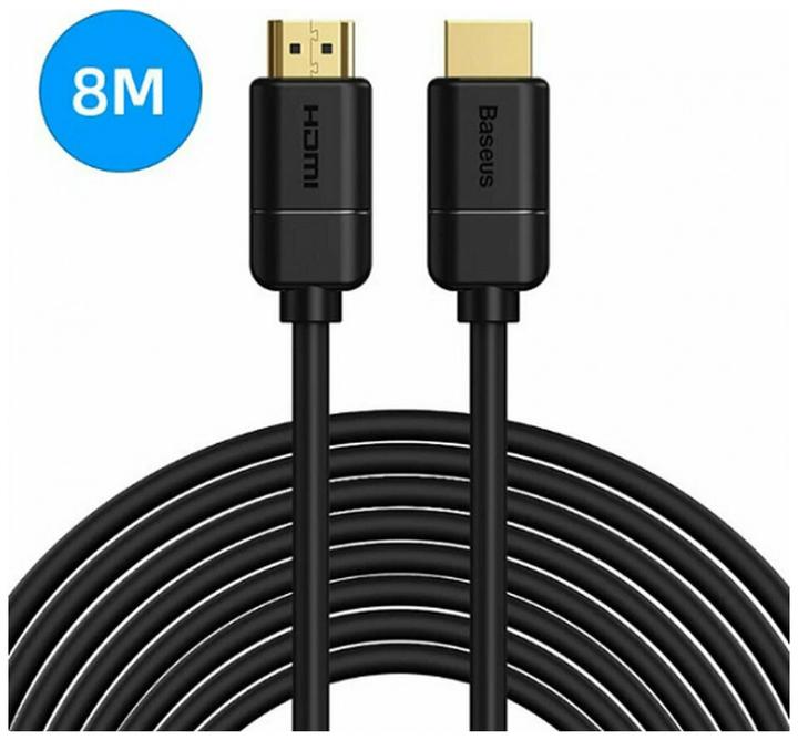 Produktbild Baseus high definition Series HDMI To HDMI Adapter Cable 8m Black (8 m, HDMI, 2.0)