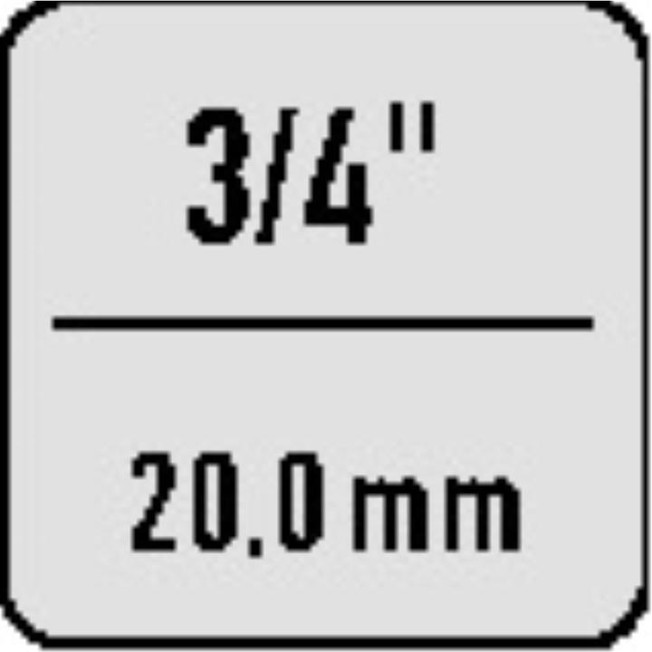 Actual product image HEYTEC Sockets, hexagonal 19 mm (19 mm)